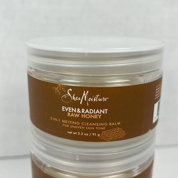 Shea Moisture Even & Radiant Honey Bundle ~ Melting Cleansing Balm + Toner Pads - Picture 3 of 5